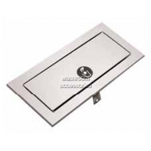 View B527 Waste Chute Counter Top with Self Closing Door details.