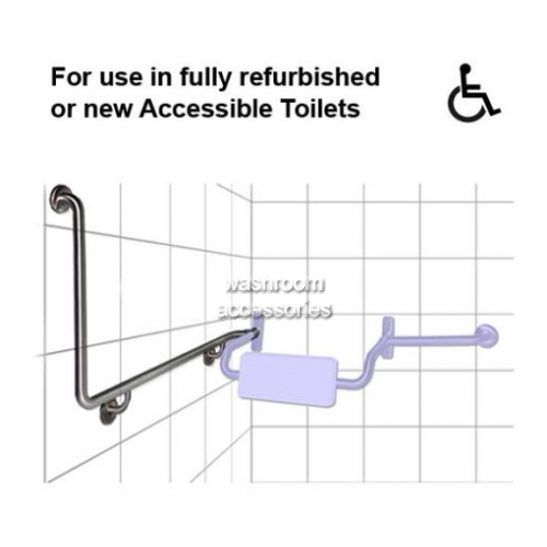 GRE07 Toilet Grab Rail 90 Degree 600 x 900mm