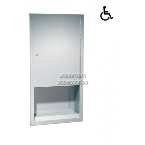 View 10-0452 Paper Towel Dispenser Recessed details.