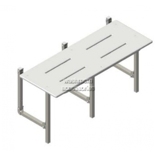 SS960BR Bariatric Folding Shower Seat Slotted