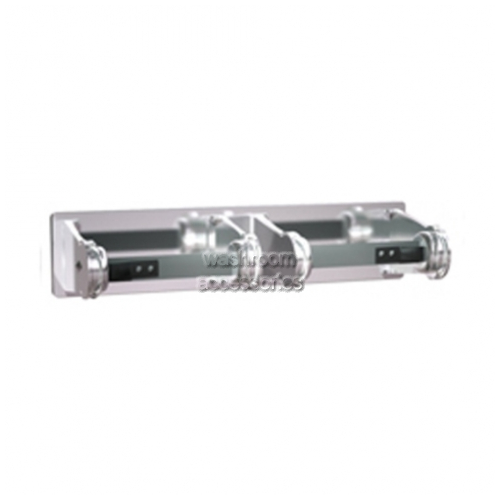 10-0715 Double Toilet Roll Holder Controlled Delivery