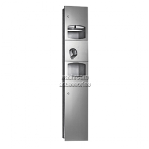 View 3-In-1 Combo Unit Paper Towel Dispenser Hand Dryer and Waste Bin 26L details.