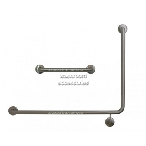 View Toilet Grab Rail Set 90 Degree and 450mm Straight details.