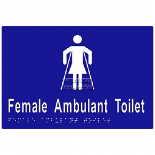 View ML16266 Braille Sign Female Ambulant Toilet details.