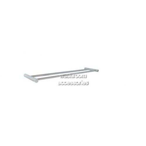 ML6018 Double Towel Rail Round Mounting