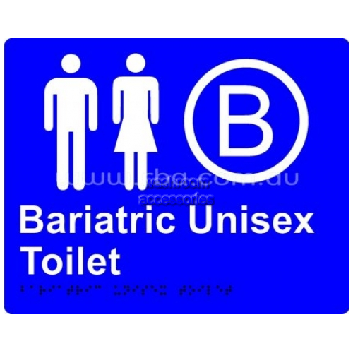 View Braille Sign RB4330 Bariatric Unisex Toilet details.
