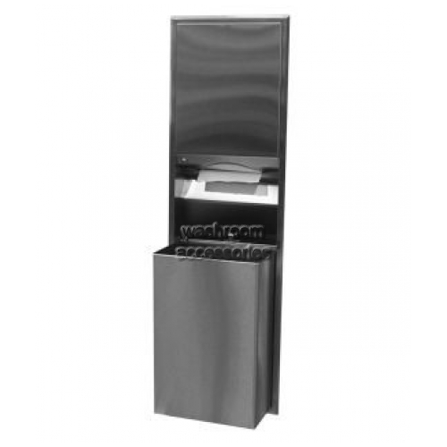 View B3947 Paper Towel and Waste Unit 68L Recessed details.