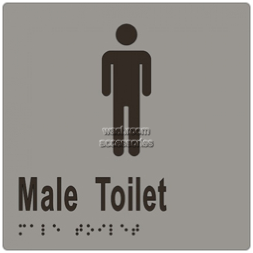 ML16242 Braille Sign Male Toilet
