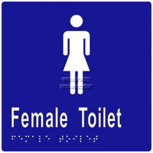 ML16262 Braille Sign Female Toilet