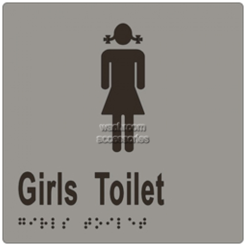 View ML16263 Braille Sign Girls Toilet details.