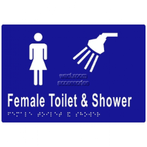 View ML16292 Braille Sign Female Toilet and Shower details.