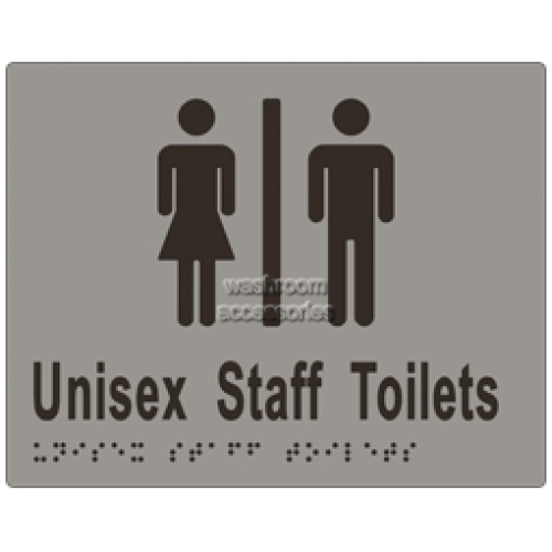 View ML16213 Braille Sign Unisex Staff Divided Toilets details.