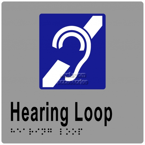 ML16093 Braille Sign Hearing Loop