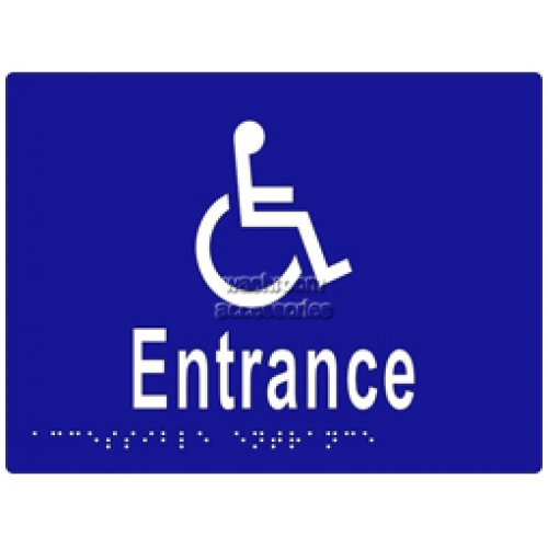 ML16234 Braille Sign Accessible Entrance