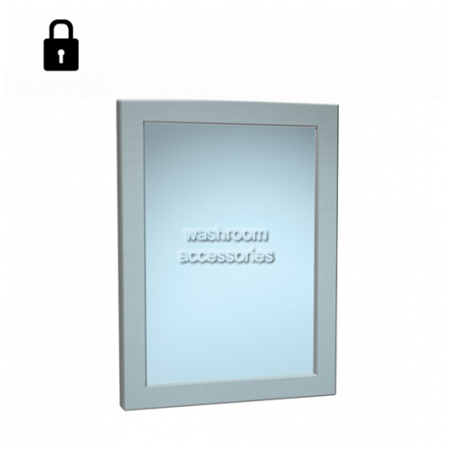 10-101-14 Stainless Steel Mirror with Frame Rear Mounting