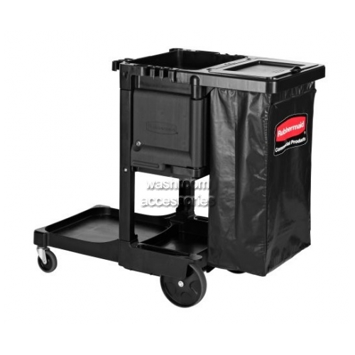 View 1861430 Cleaning Cart with Locking Cabinet Trash Cover details.
