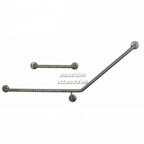 View Toilet Grab Rail Set RBA4040-345 850 x 700mm Plus 450mm Straight Rail details.