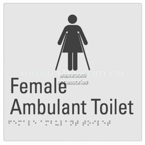 Braille Sign RBA4330-823 Female Ambulant Toilet