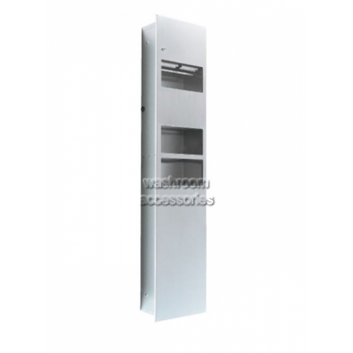 3-in-1 Combination Paper Towel and Waste Bin Recessed 