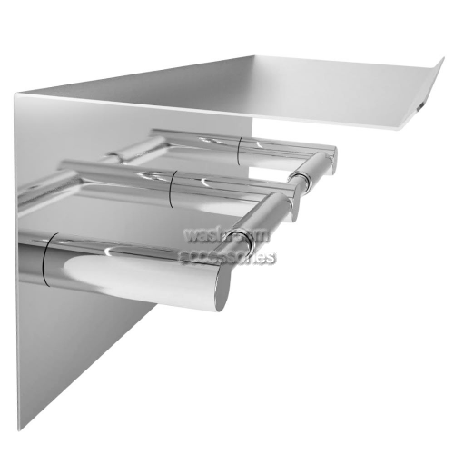 R023 Double Toilet Roll Holder with Shelf