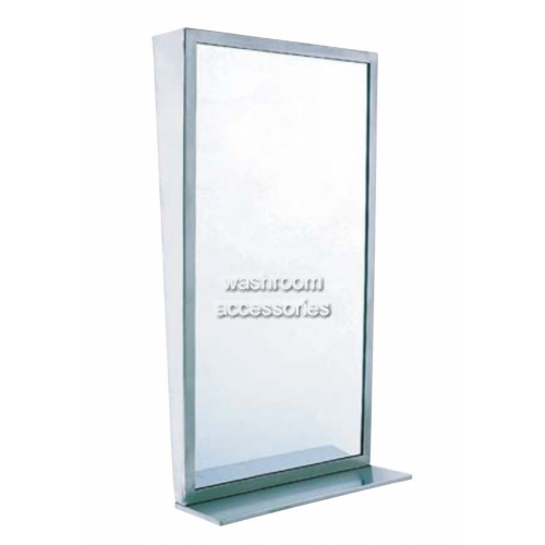 View 7405 Glass Tilt Mirror with Shelf details.