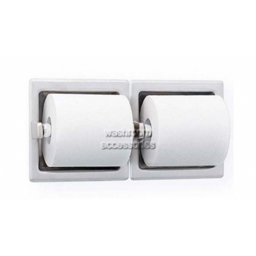 5124 Double Toilet Roll Holder Recessed