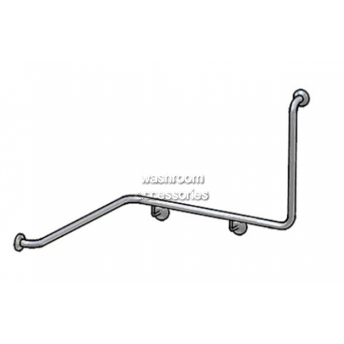 View 832 Corner Toilet Grab Rail 90 Degree Left Hand details.