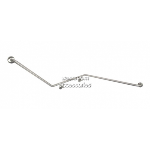 832 Corner Toilet Grab Rail 45 Degree Right Hand