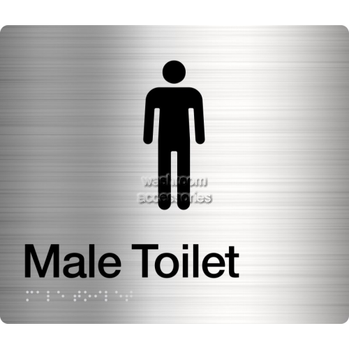 MT Male Toilet Sign Braille