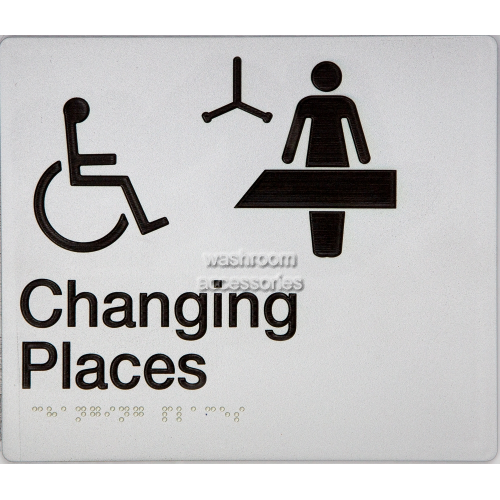 View CP Changing Places Sign Braille details.
