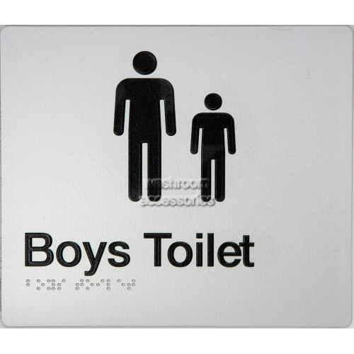 Boys Toilet Sign Braille