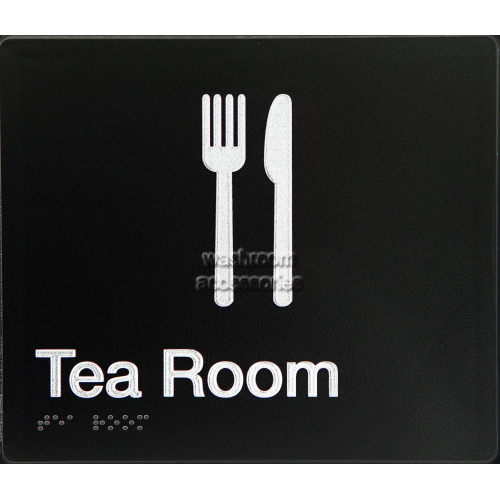 View Tea Room Sign Braille details.