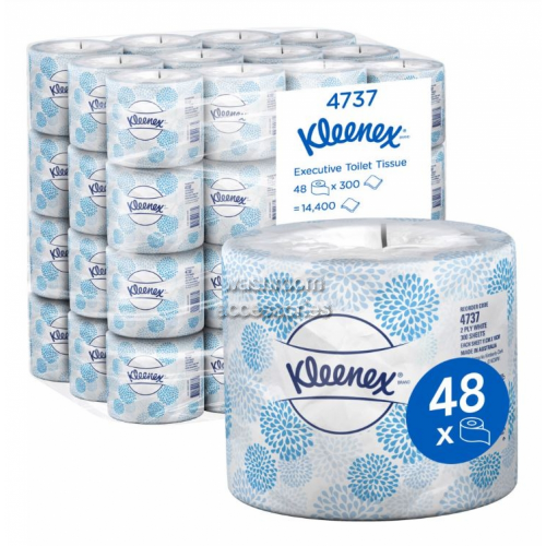 View 4737 Executive Toilet Paper Rolls 300 Sheet Bulk Buy details.