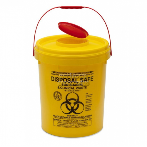 View RE20LR Sharps Disposal Container Round 23L details.