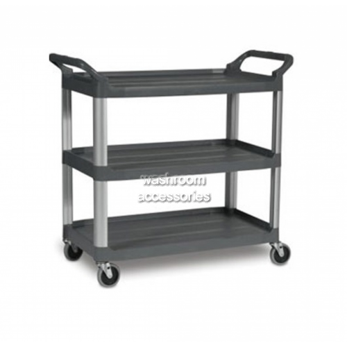 View 4091 Utility Cart 3 Shelf Open Sided details.