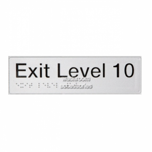 EL10 Exit Sign Level 10 Braille