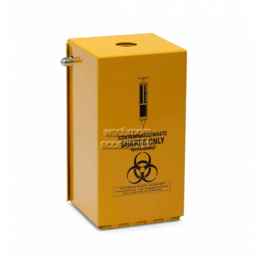 View YA2L-H2mm Steel Security Safe Sharps Disposal Hinged 2L details.