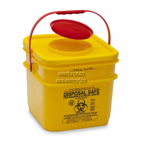 View RE10LS Sharps Disposal Container Square 10L details.