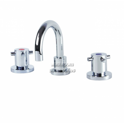 View CAP0002 Bench Mounted Basin Set Swivel Spout details.