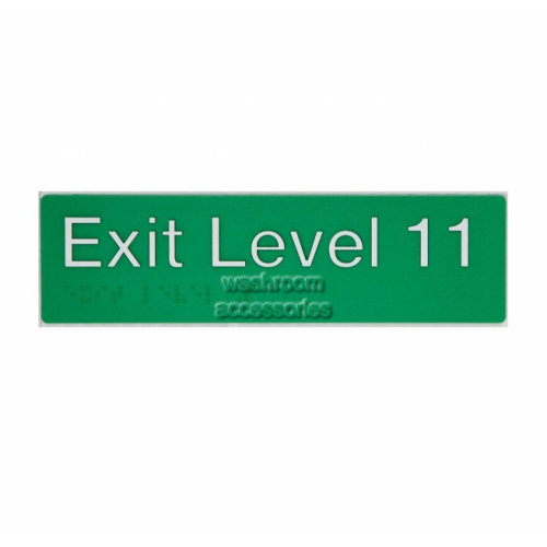 View EL11 Exit Sign Level 11 Braille details.