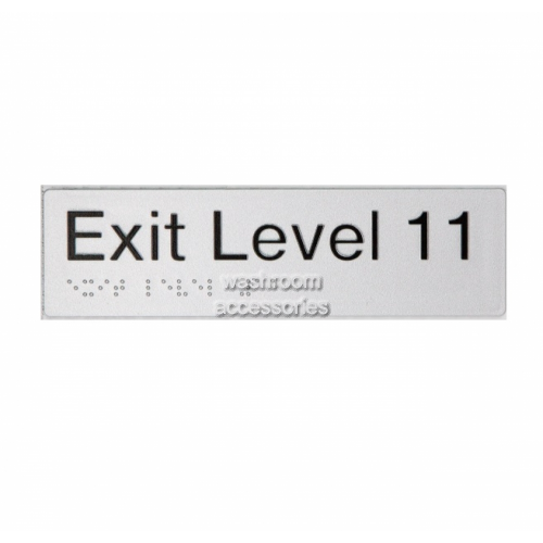 EL11 Exit Sign Level 11 Braille