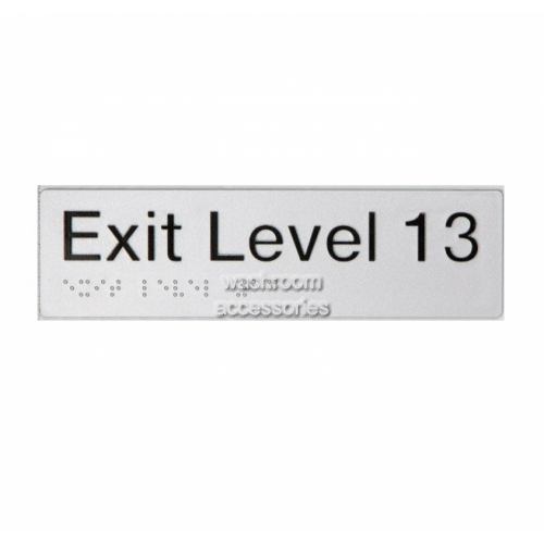 View EL13 Exit Sign Level 13 Braille details.