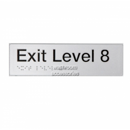 EL8 Exit Sign Level 8 Braille