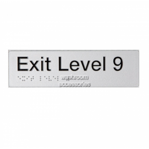 EL9 Exit Sign Level 9 Braille