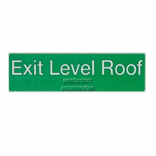 View ELROOF Braille Exit Sign Roof Level details.