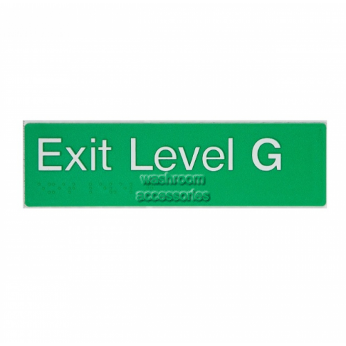 View EG Exit Sign Ground Floor Braille details.