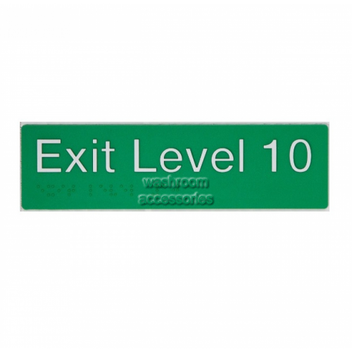 View EL10 Exit Sign Level 10 Braille details.