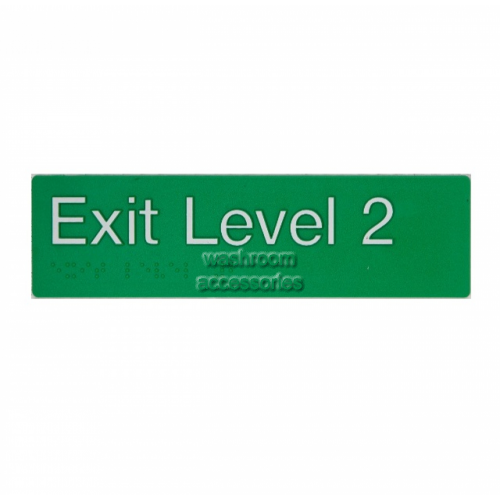 View EL2 Exit Sign Level 2 Braille details.