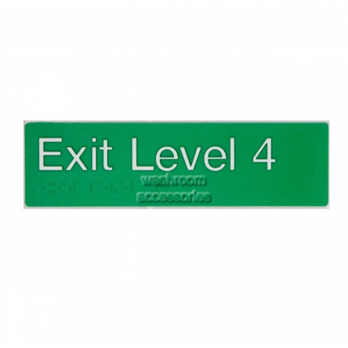View EL4 Exit Sign Level 4 Braille details.