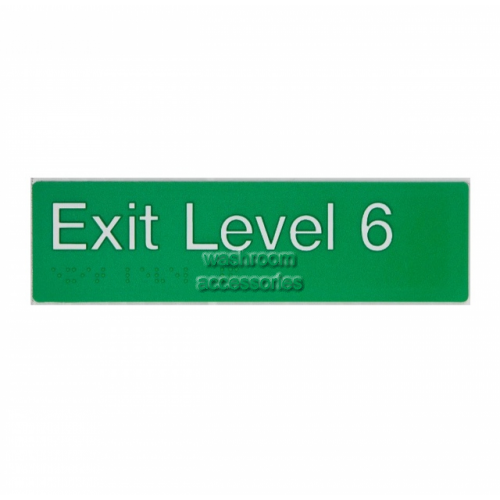 View EL6 Exit Sign Level 6 Braille details.